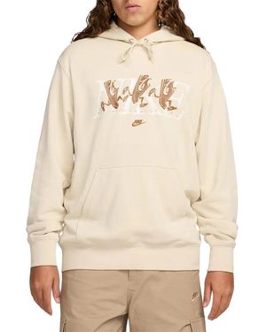 Nike Club French Terry Hoodie "Sail Hj2177 234" - Black