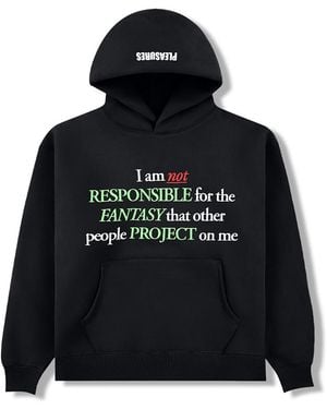Pleasures Responsible Pullover Hoodie P25W037-Blk" - Black