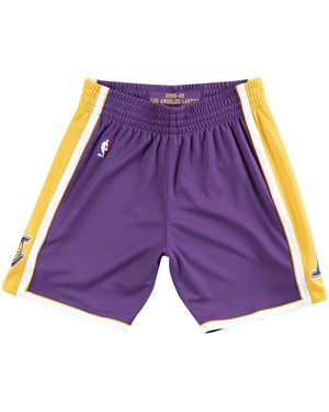 Mitchell & Ness Authentic Road Shorts "Nba Lakers 08-09" Ashrgs18039 Lalpurp08" - Purple