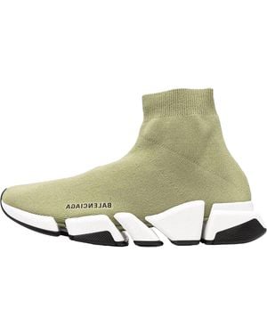 Balenciaga Speed 2.0 "Recycled Knit" 617239 W2Db2 3491" - Green