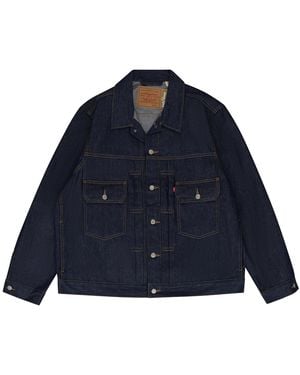 DENIM TEARS Type-2 Raw Denim Work Jacket Dt974" - Blue