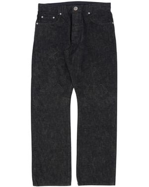 Chrome Hearts 'Star Patch' Fleur Jeans Chrm0113" - Black