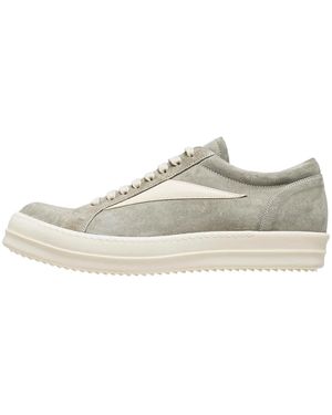 Rick Owens Suede Vintage Trainer "Dirty Pearl" Ru02F4897 Lvslco 4811" - Black