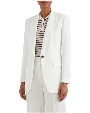Brunello Cucinelli Blend Tailored Blazer Brun1377" - Black