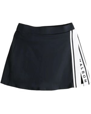 Malbon Golf Baseline Skirt Mw 0088 Blk" - Black