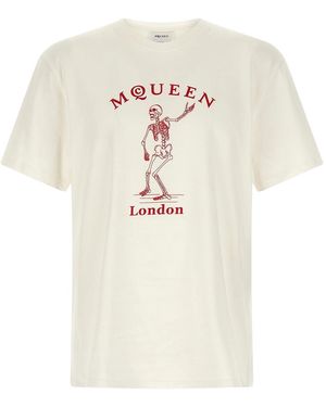McQueen Dancing Skeleton Am001" - Black