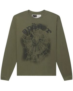 Sp5der Distressed Og Web V2/S "Olympian" 659" - Green