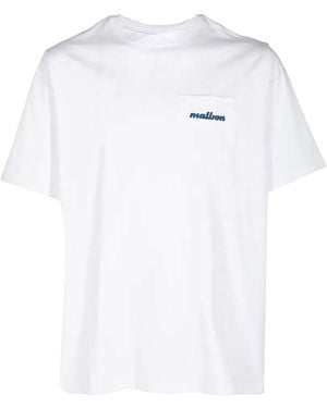 Malbon Golf Vista Repair T-Shirt 10204 Wht" - Black