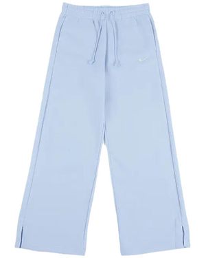 Nike Sportswear Phoenix Fleece High-Waisted Wide-Leg Trousers "Hydrogen Sail" Ih1011 407" - Blue