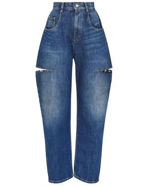 Maison Margiela Cut-Out Jeans "Washed" S51La0051 M30016 963" - Blue