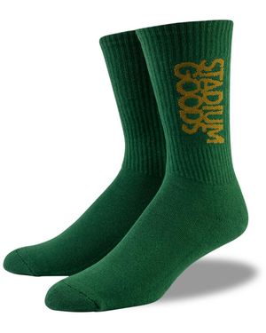 Stadium Goods Crew Socks "Lucky" Sgs0159" - Green
