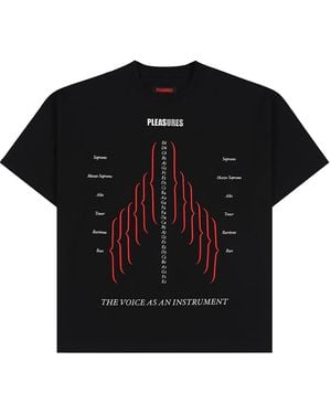 Pleasures Choir Heavyweight Ss T-Shirt P26Su023" - Black