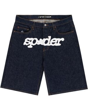 Sp5der V3 Logo Denim Short 258" - Black