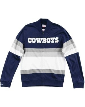 Mitchell & Ness Nfl Front Stripe Full Zip Jumper "Dallas Cowboys - Blue
