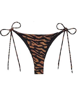 Chrome Hearts X Dib Tiger Bikini Bottom Chrm1085" - Black