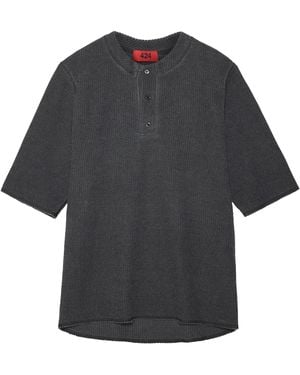 424 Short-Sleeve Thermal Jersey "Vintage" Ff6Smh07Apje527990" - Black