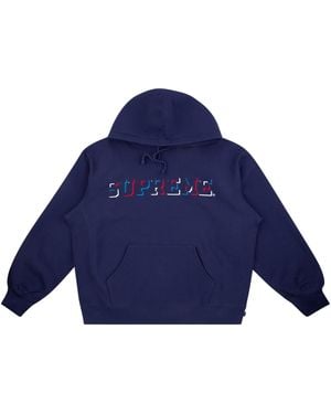 Supreme Drop Shadow Hoodie "Fw20" Su9512" - Blue