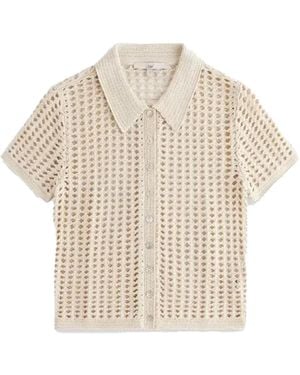 Kith Rhea Knit Polo Top Khw030532 105" - Black