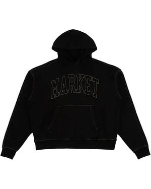 Market Big Stitch Hoodie Mkt26Fw Hd0963 Blk" - Black