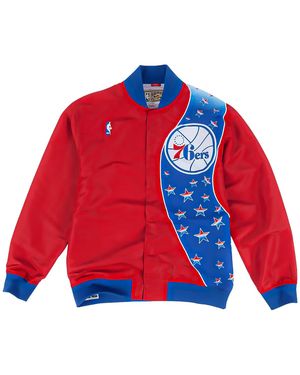 Mitchell & Ness Nba Authentic Warm-Up Jacket "1993-94 Philadelphia 76Ers - Red
