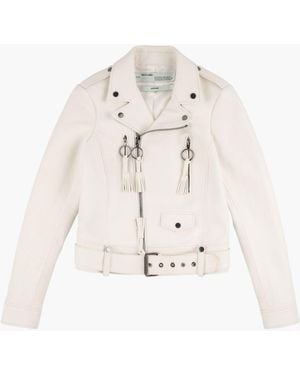 Off-White c/o Virgil Abloh Jacket Ow Va Leather - Black