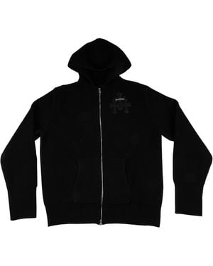 Chrome Hearts Cashmere Zip Up Jumper Chrm0949" - Black