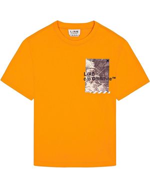 LAB C.O. OFF WHITE Ab C/O Off- Camo Ss T-Shirt 44Labf26T075 823" - Orange