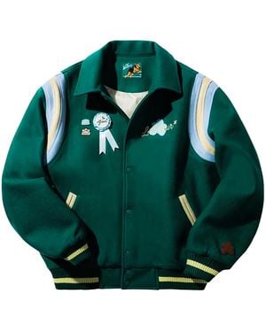 GOLF le FLEUR Varsity Jacket 3017Grn" - Green