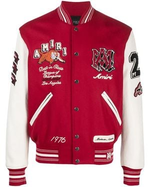 Amiri Tiger Varsity Jacket Pf23M0S003 610" - Black