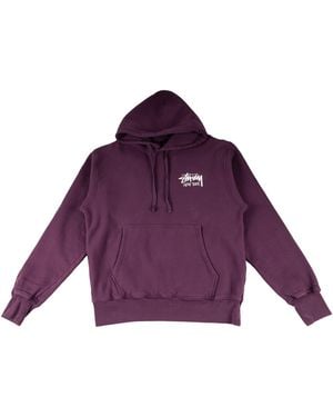 Stussy New York Chapter Hooded Sweatshirt Stus462" - Purple