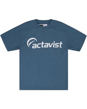 Sp5der Actavist T-Shirt "Dusty" 487" - Blue