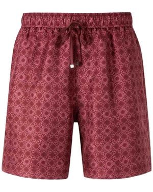 Amiri Ma Quad Bowling Shorts "Wine" Amshca1122" - Red