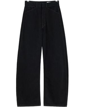 Lemaire High Waisted Curved Trousers Pa1264 Ld1055 Bk999" - Black