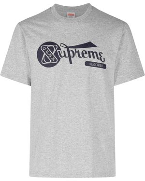 Supreme Records T-Shirt "Ss24" Su407" - Black
