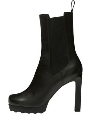 Off-White c/o Virgil Abloh Calf Sponge High Chelsea Boot 17577626Jf" - Black