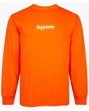 Supreme Box Logo L/s T-shirt "fw 20" - Orange