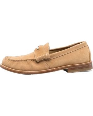 Rhude Suede Slip-On Loafer "Tan" Rhpf22Fo01040117 0117" - Black