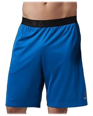Reebok Workout Ready Stacked Logo Short "Instinct" Ay3467" - Blue