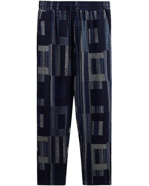 Kith Geometric Knit Elmhurst Pant Khm060535 413" - Black