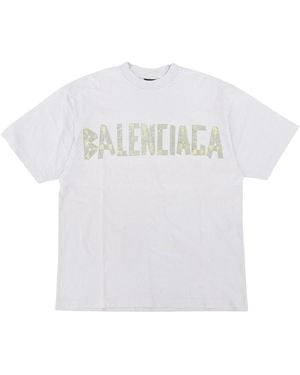 Balenciaga Tape T-Shirt 739784 T0Va9 9000" - Black