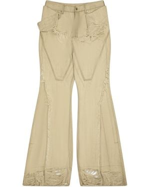 Rick Owens Slivered Bootcut Jeans Du01F4359 Dmwsh 51" - Black