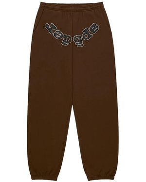 Sp5der Rhinestone Og Logo Joggers 305" - Black