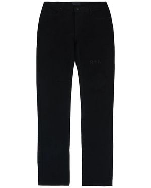 RTA Denis Flared Denim Mf24D682 B1104Blogo" - Black
