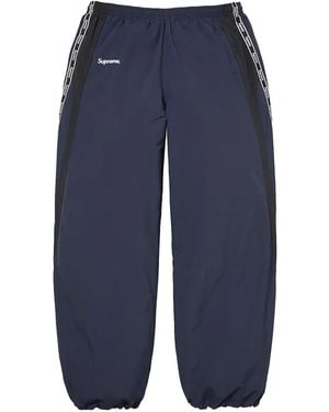 Supreme Logo Taping Track Pant "Ss26 - Blue