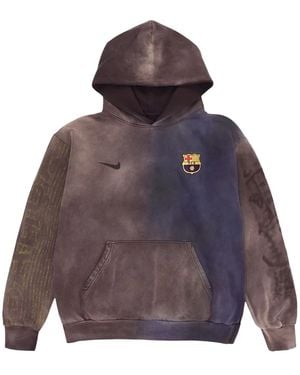 Travis Scott Nike X Fcb Split-Dye Crest Hoodie Cpfm12" - Black