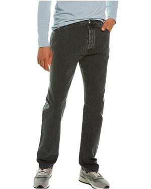 Brunello Cucinelli Slim Fit Low-Rise Jeans "Charcoal" Brun979" - Black