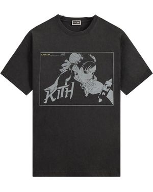 Kith Capcom Chun Li Vintage T-Shirt Khm034312 001" - Black