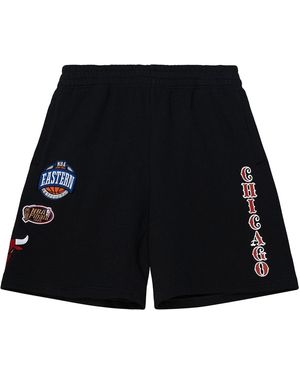 Mitchell & Ness Team Origins Fleece Shorts "Nba Bulls" Pshr4851 Cbuyypppblck" - Black