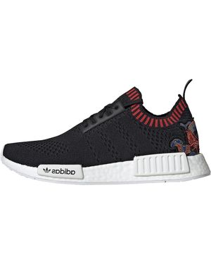 adidas Nmd R1 Primeknit "Dragon Patch" Eh2238" - Black