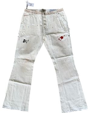 GALLERY DEPT. Paint Splatter La Flare Carpenter Trousers Gd296" - Black